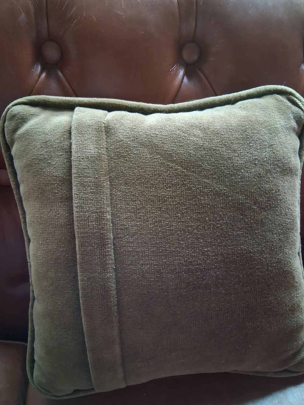 Embroidered Medallion Decorative Pillow - Olive Green & Multi